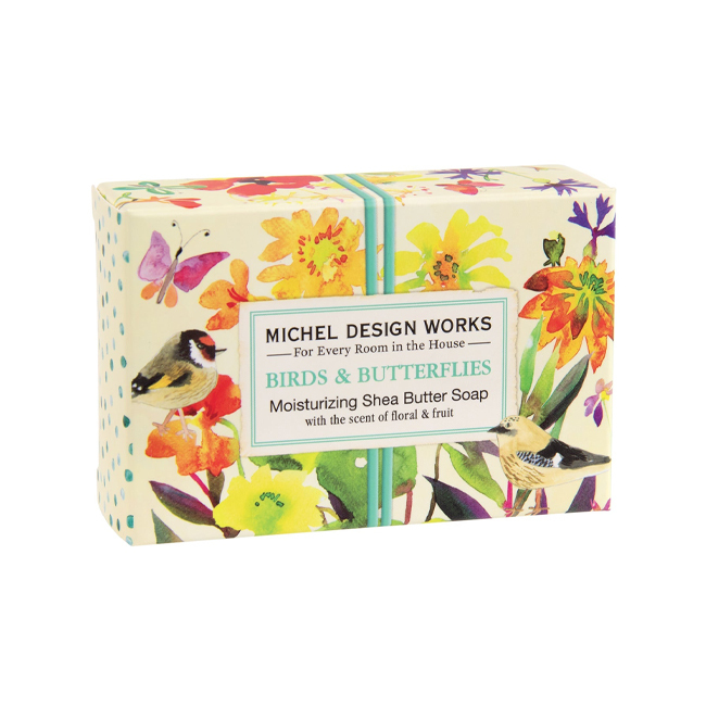 Michel Design Works Birds & Butterflies Moisturizing Shea Butter Soap