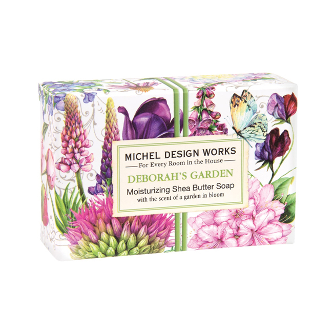 Michel Design Works Deborah's Garden Boxed Single Bar Soap