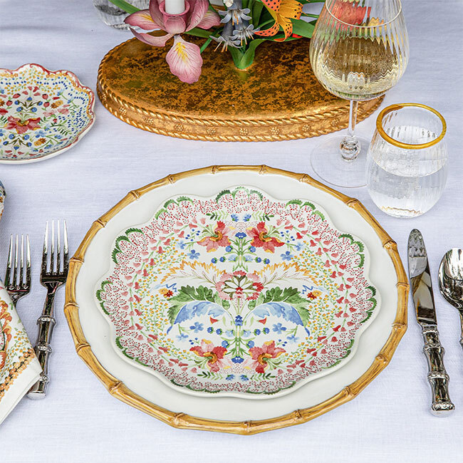 Juliska Sofia Dinner Plate | Multi in place setting