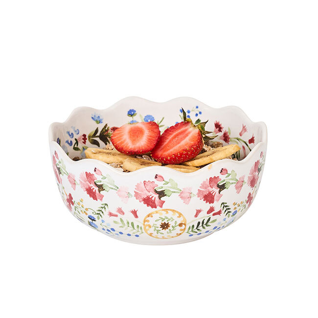 Juliska Sofia Cereal/Ice Cream Bowl | Multi	with fruit