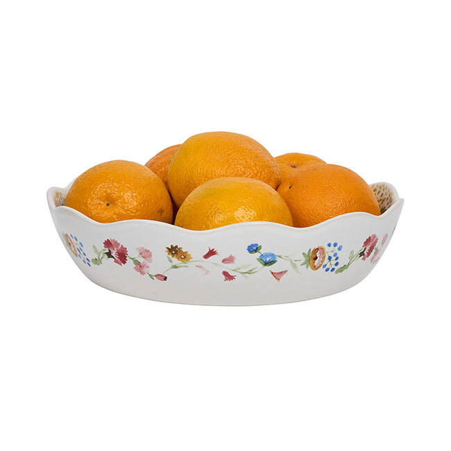Juliska Sofia 10” Serving Bowl with oranges
