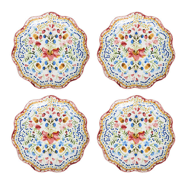 Product Juliska Sofia Side/Cocktail Plates | Set of 4 | Multi
