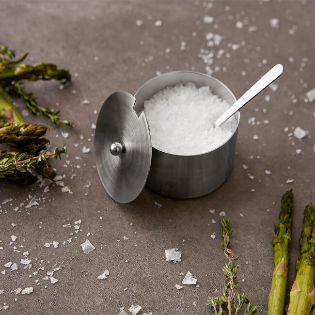 RSVP International Endurance® Salt Cellar w/ Spoon | 4 oz.