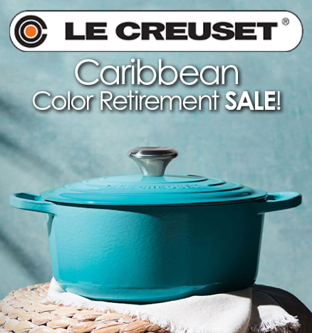 Le Creuset Caribbean Color Retirement Sale!