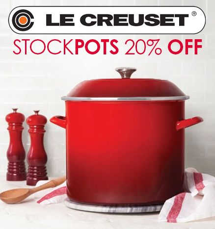 Le Creuset Stockpots ... 20% OFF!