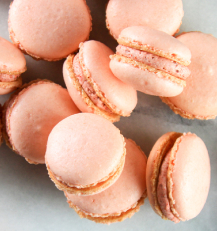 Strawberry Macarons