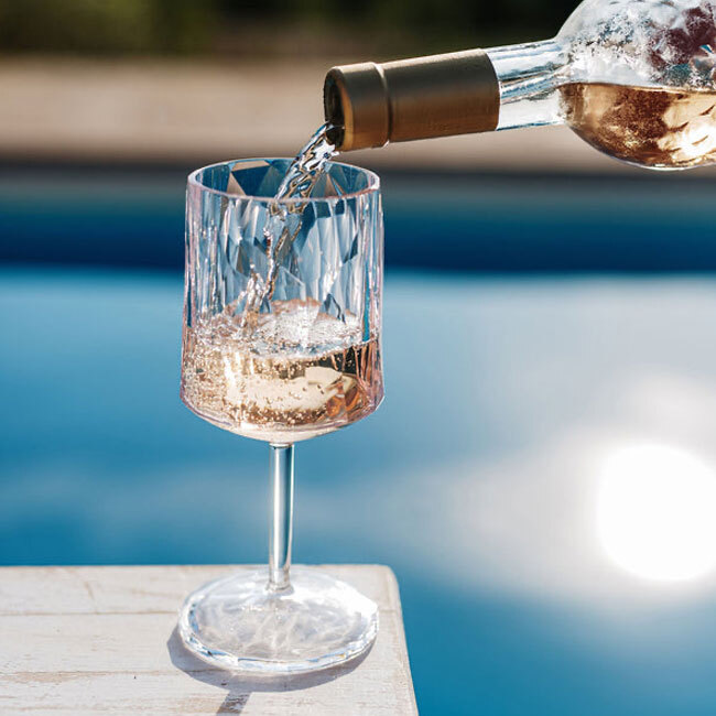 Vietri Superglass Wine Glass | Clear