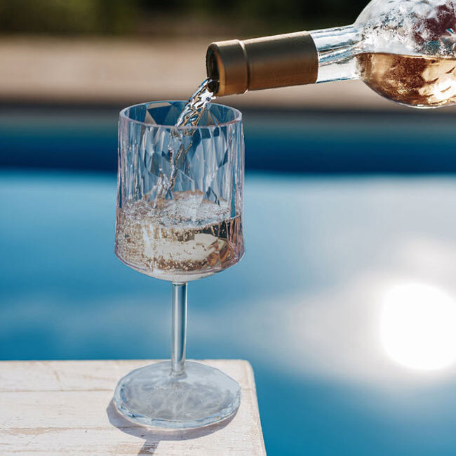 Vietri Superglass Wine Glass | Blue