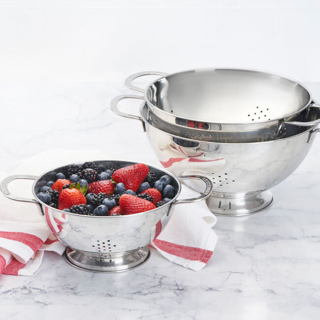 Le Creuset Stainless Steel Colanders | Set of 3