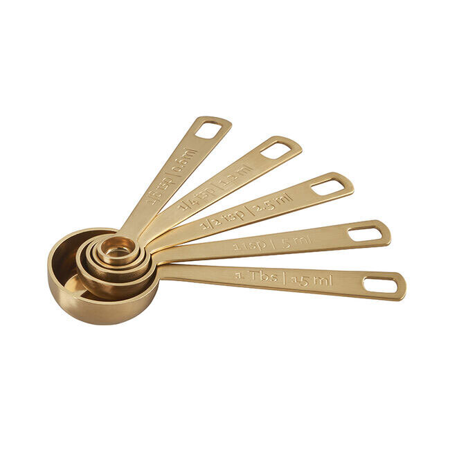 Product Le Creuset Gold 5-Piece Measuring Spoon Set