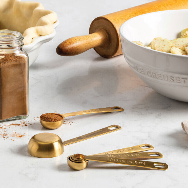 Le Creuset Gold 5-Piece Measuring Spoon Set