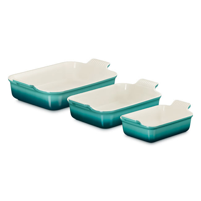 Product Le Creuset Heritage 3-Piece Rectangular Baking Dish Set | Riviera