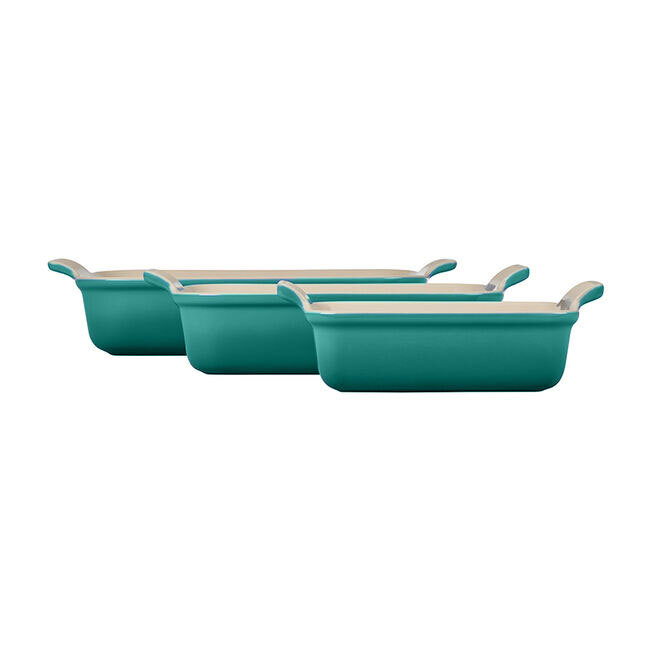 Le Creuset Heritage 3-Piece Rectangular Baking Dish Set | Riviera
