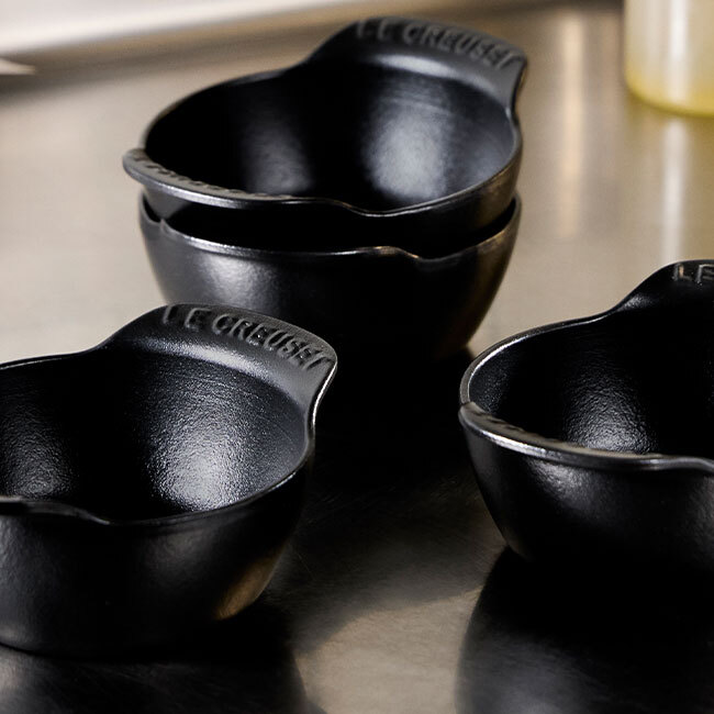 Le Creuset Gourmand Collection Enameled Cast Iron Mini Round Cocottes | Set of 4