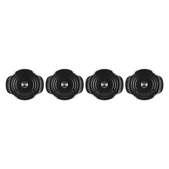 Le Creuset Gourmand Collection Enameled Cast Iron Mini Round Cocottes w/Lids | Set of 4