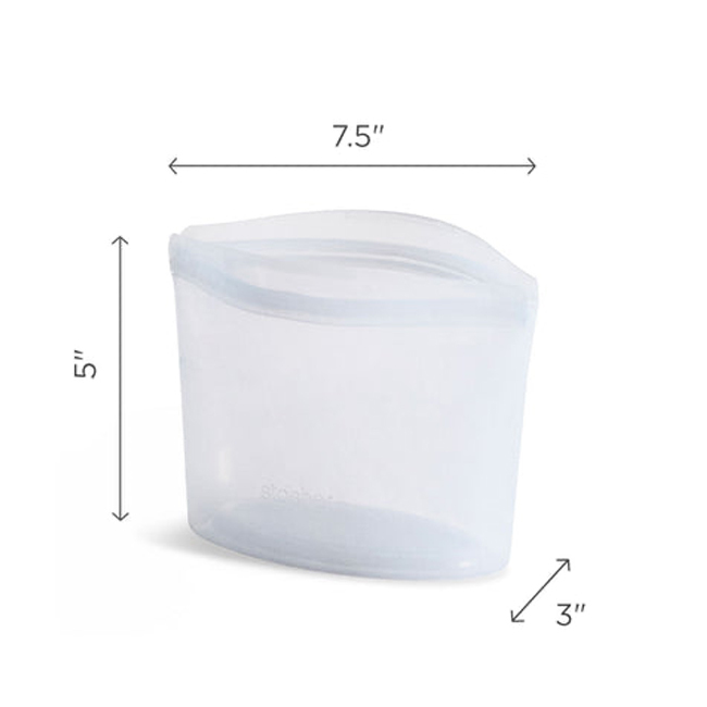 Stasher Silicone 2-Cup Bowl | Clear