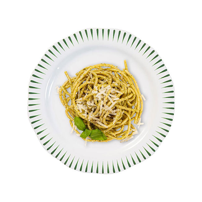 Juliska Sitio Stripe Dinner Plate | Basil