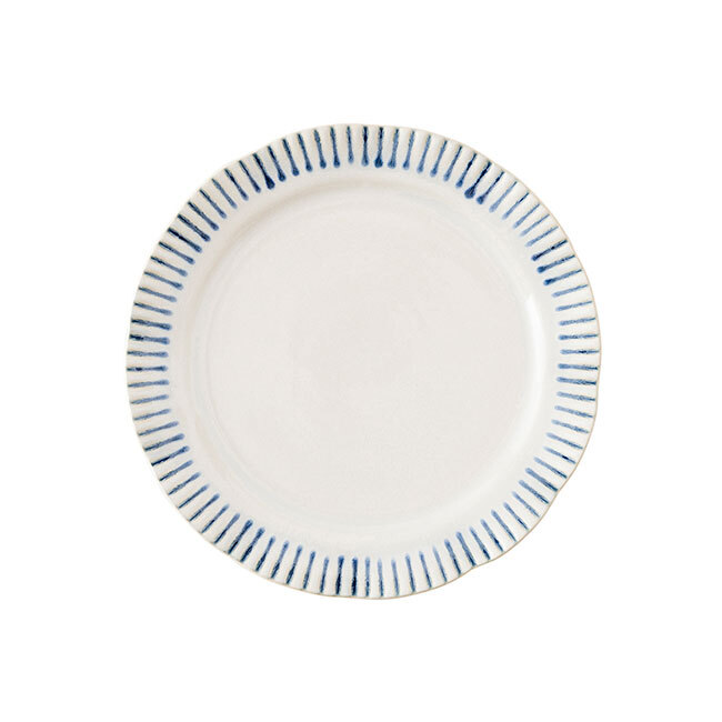 Juliska Sitio Stripe Dessert/Salad Plate | Delft Blue