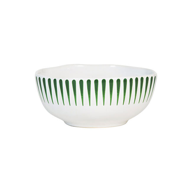 Juliska Sitio Stripe Cereal/Ice Cream Bowl | Basil