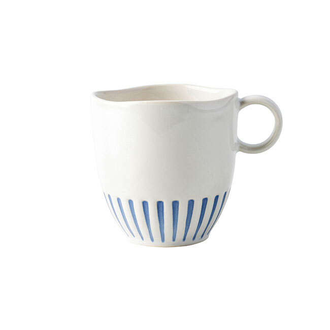 Juliska Sitio Stripe Mug | Delft Blue