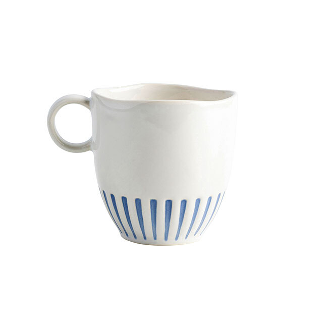 Juliska Sitio Stripe Mug | Delft Blue