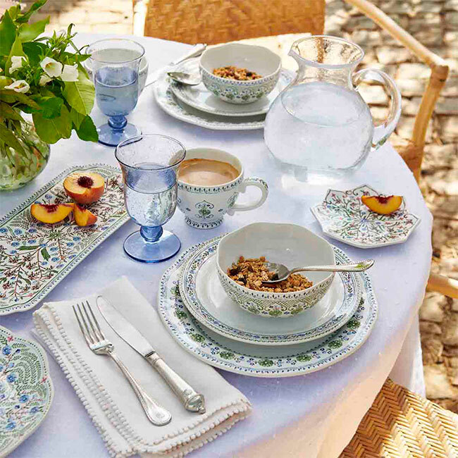 Juliska Villa Seville Dessert/Salad Plate | Chambray - Place Setting