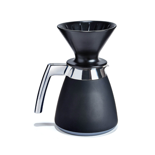 Ratio Eight Coffee Maker - Matte Black with Walnut