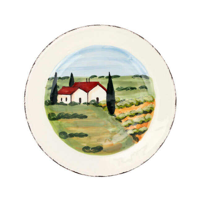 Vietri Terra Toscana Salad Plate