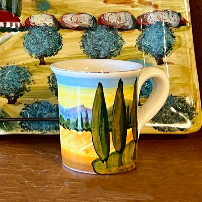 Vietri Terra Toscana Mug in situ