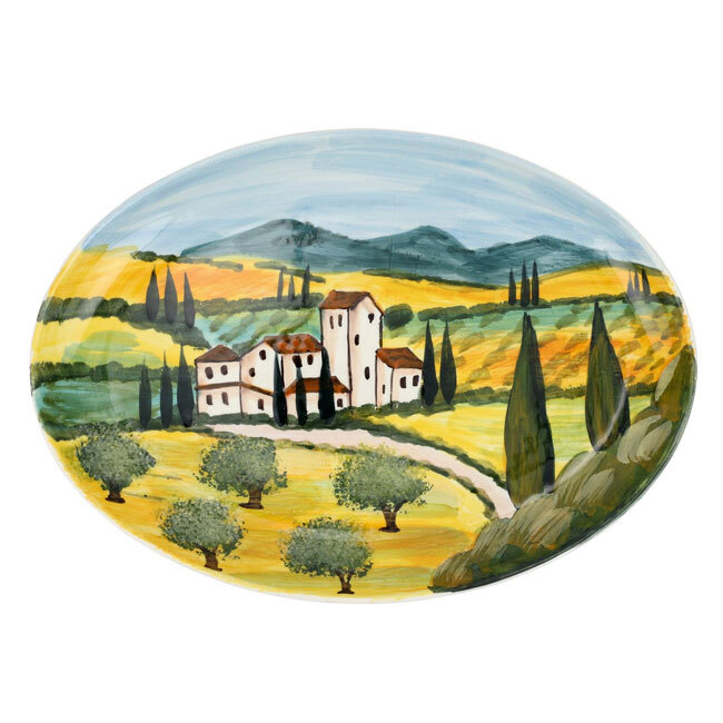 Vietri Terra Toscana Oval Platter
