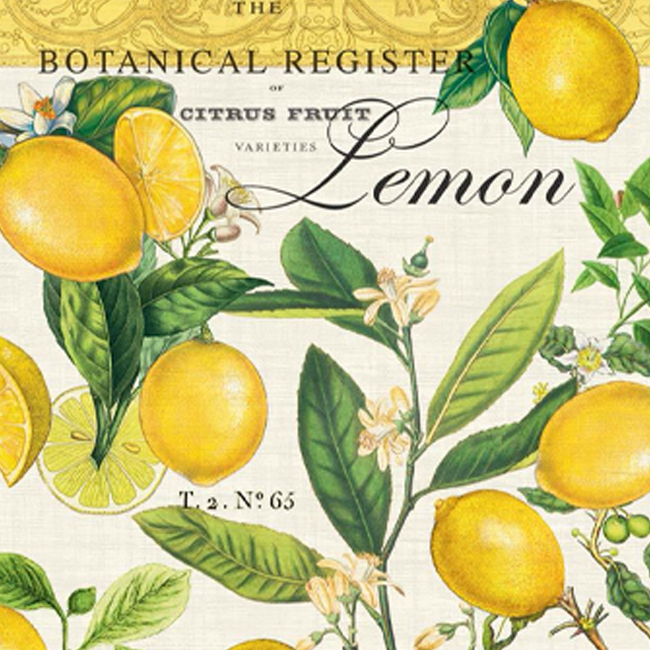 Michel Design Works Lemon Basil Kitchen Towel Detail