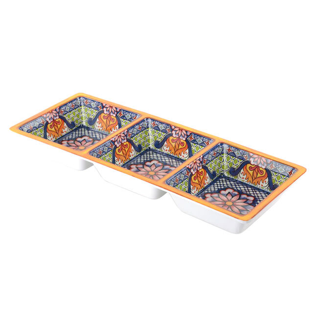 Product Three Section Taco Server