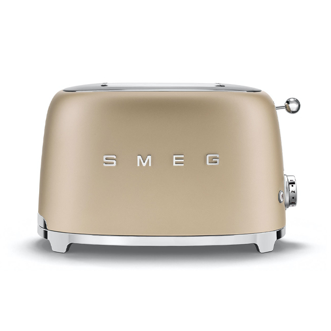 Smeg 2-Slice Toaster | Champagne