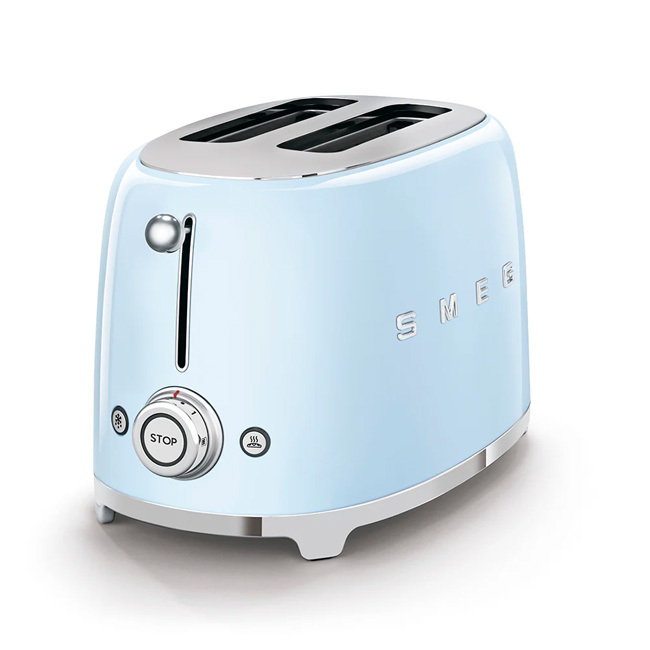 Smeg 2-Slice Toaster | Pastel Blue Glossy