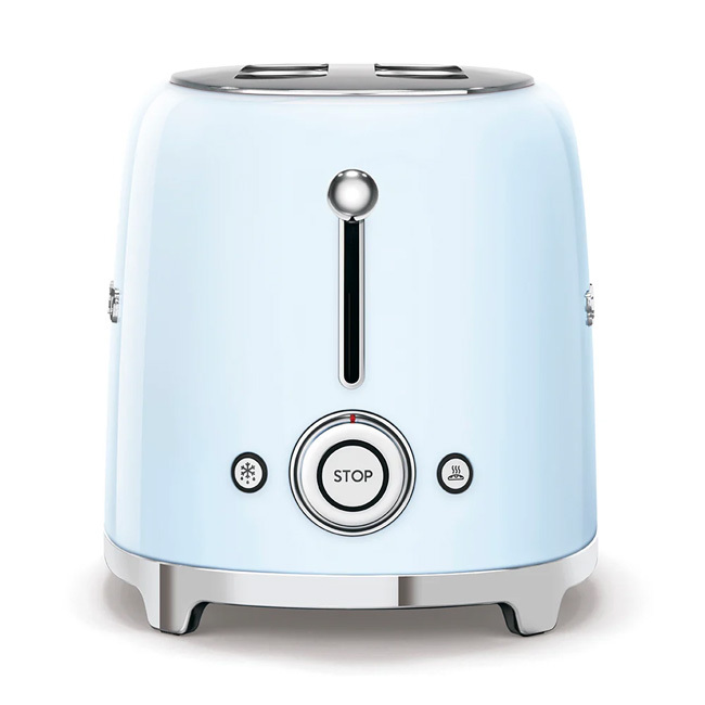 Smeg 2-Slice Toaster | Pastel Blue Glossy