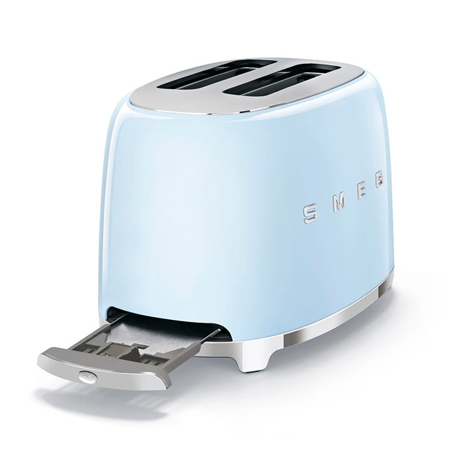 Smeg 2-Slice Toaster | Pastel Blue Glossy