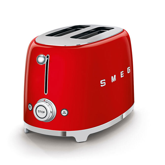 Smeg 2-Slice Toaster | Glossy Red