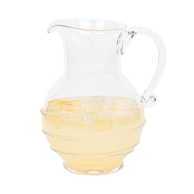 Juliska Amalia Glass Round Pitcher