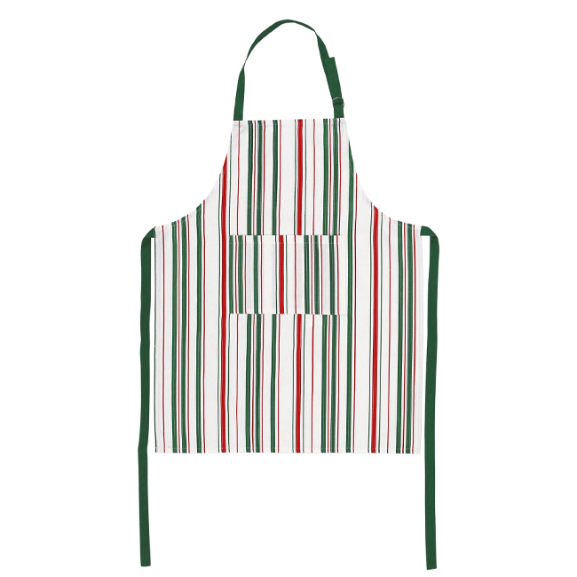 Product Viva by Vietri Bohemian Linens Stripe Red/Green Apron