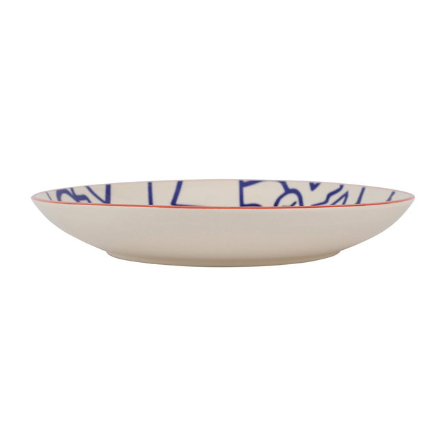 Viva by Vietri MODA Faces Round Shallow Bowl