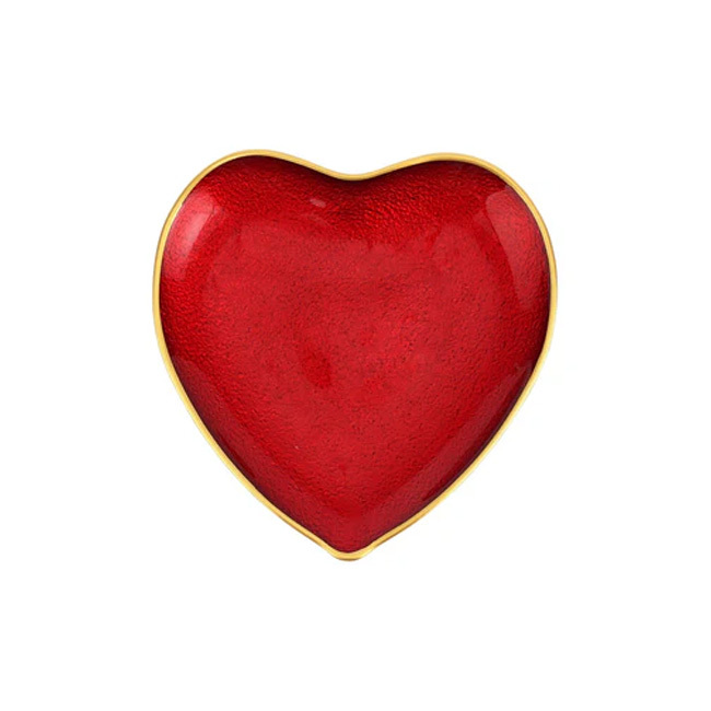 Product viva by VIETRI Baroque Glass Red Heart Plate