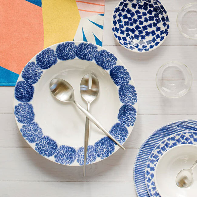 Viva by Vietri Santorini Rimmed Serving Bowl