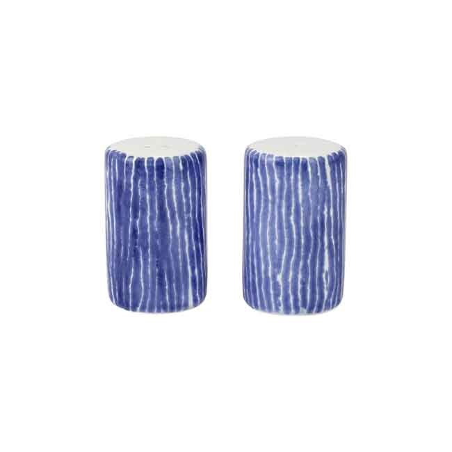 Viva by Vietri Santorini Stripe Salt & Pepper