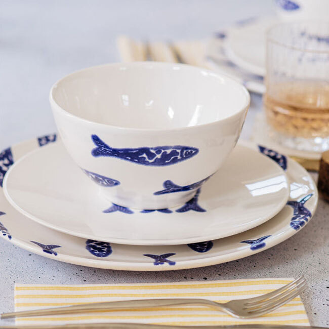 Viva by Vietri Santorini Minnows Cereal Bowl