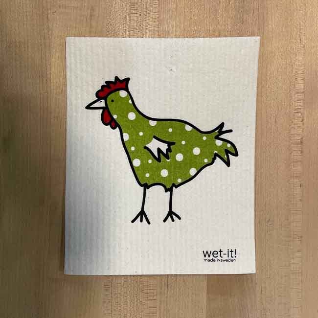 Swedish Cloth | Green Chicken Design