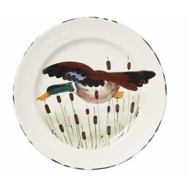 Vietri Wildlife Dinner Plate - Mallard