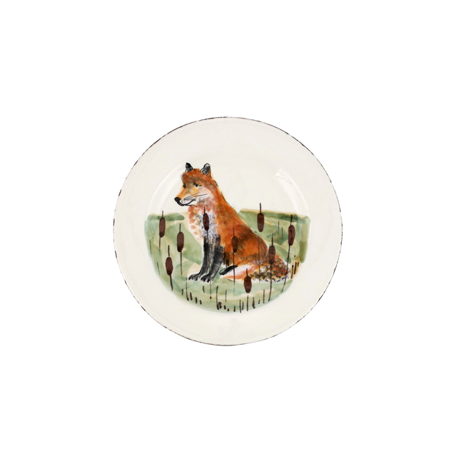 Vietri Wildlife Salad Plate - Fox