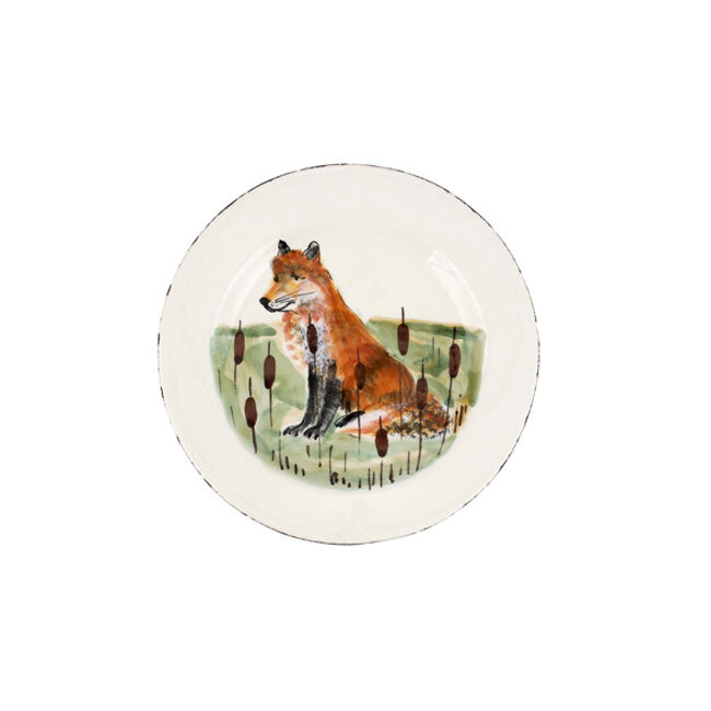 Vietri Wildlife Salad Plate - Fox