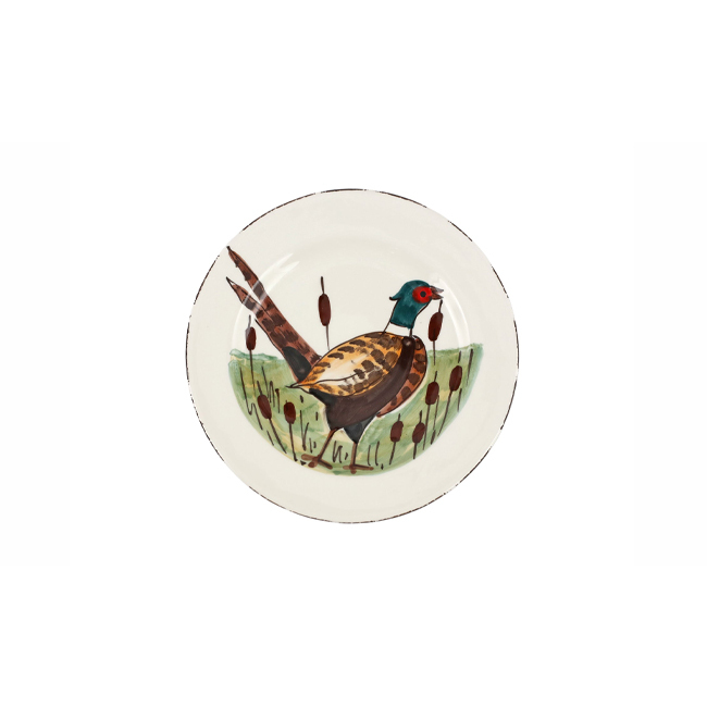 Product Vietri Wildlife Salad Plate - Pheasant