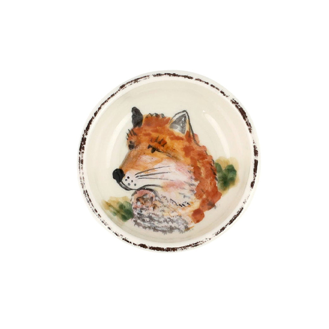 Vietri Wildlife Condiment Bowl - Fox